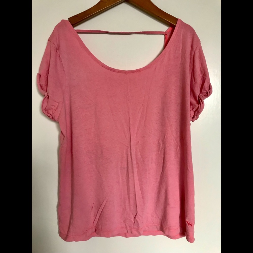 PINK Victoria Secret Low Back Tee